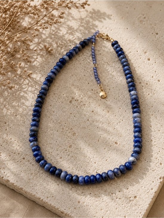 Mayamar Jewelry - New mayamar genuine Lapis Bead Necklace - Blue Women Jewelry